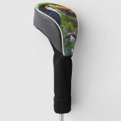 Je kunt in de boomtoppen zitten, golfheadcover (Schuin)