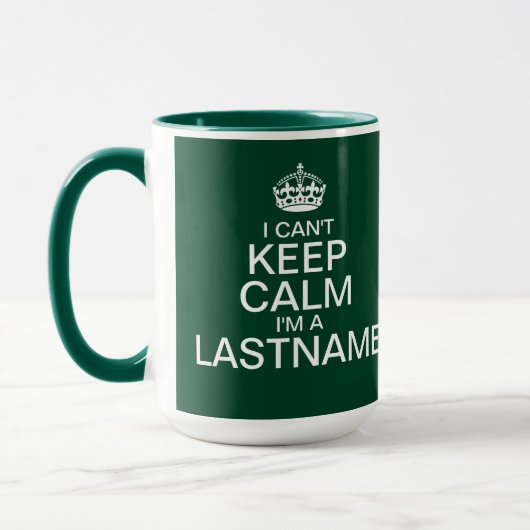 Je kunt je achternaam geen groen-teken invoeren mok (Links)