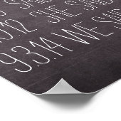 Je kunt je eigen datums toevoegen Onze Love Story Poster (Hoek)