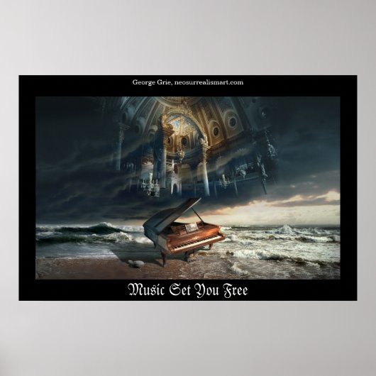 Je kunt je gratis aanvragen of muziek instellen poster (Voorkant)