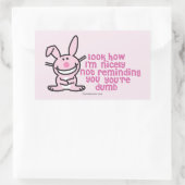 Je kunt je niet herinneren rechthoekige sticker (Tas)