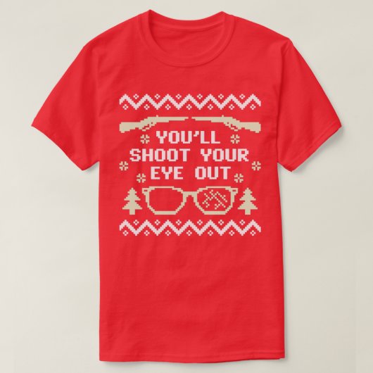 Je kunt je ogen uit de kerstkeuken halen t-shirt (Design voorkant)