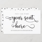 Je kunt je stoel hier in Black Wedding Sign vinden (Voorkant / Achterkant)