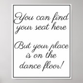 Je kunt je stoel hier vinden poster (Voorkant)