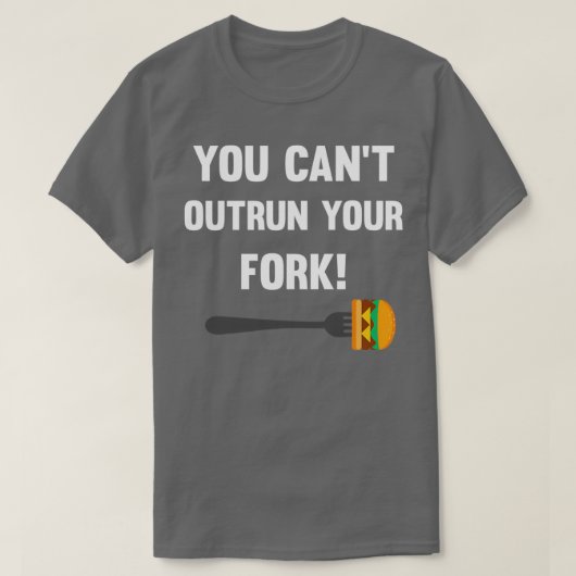 Je kunt je vork niet overschrijden t-shirt (Design voorkant)