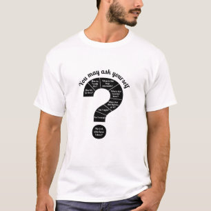 Je kunt je zelf vragen stellen op T-Shirt