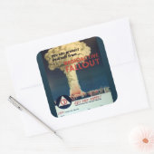 Je kunt jezelf beschermen tegen radioactieve neers vierkante sticker (Envelop)