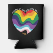 Je kunt jezelf met mij holebi transgender homo zij blikjeskoeler (Voorkant)