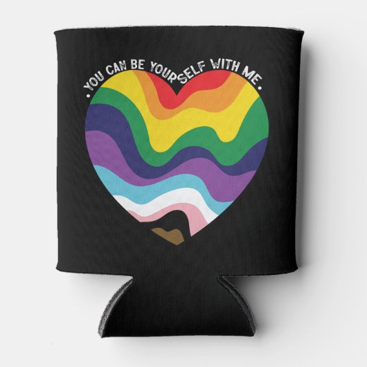 Je kunt jezelf met mij holebi transgender homo zij blikjeskoeler (Voorkant)