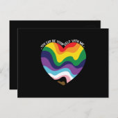 Je kunt jezelf met mij holebi transgender homo zij briefkaart (Voorkant / Achterkant)