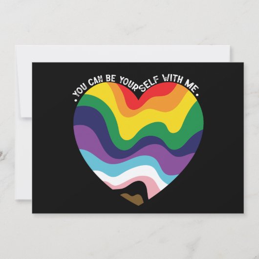 Je kunt jezelf met mij holebi transgender homo zij kaart (Voorkant)