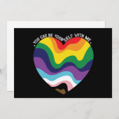 Je kunt jezelf met mij holebi transgender homo zij kaart (Voorkant / Achterkant)