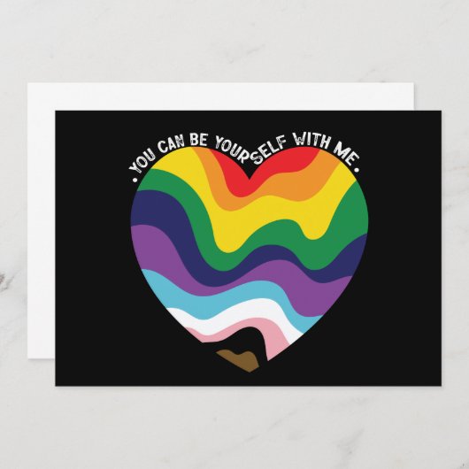 Je kunt jezelf met mij holebi transgender homo zij kaart (Voorkant / Achterkant)