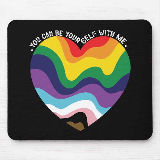 Je kunt jezelf met mij holebi transgender homo zij muismat (Voorkant)
