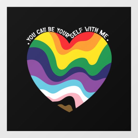 Je kunt jezelf met mij holebi transgender homo zij raamsticker (Vel)