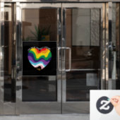 Je kunt jezelf met mij holebi transgender homo zij raamsticker (Kantoordeur)