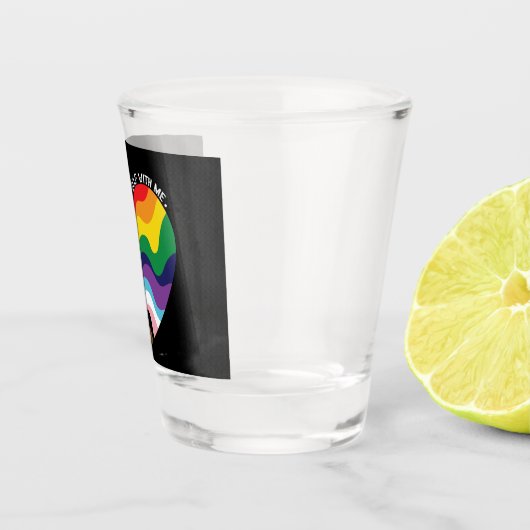 Je kunt jezelf met mij holebi transgender homo zij shot glas (Rechts)