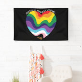 Je kunt jezelf met mij holebi transgender homo zij spandoek (Insitu)