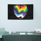Je kunt jezelf met mij holebi transgender homo zij spandoek (Beurs)