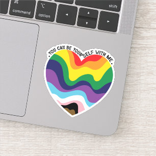 Je kunt jezelf met mij holebi transgender homo zij sticker