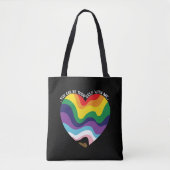 Je kunt jezelf met mij holebi transgender homo zij tote bag (Voorkant)