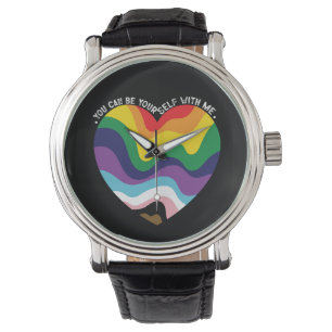 Je kunt jezelf zijn bij mij LGBT Transgender Homo  Horloge