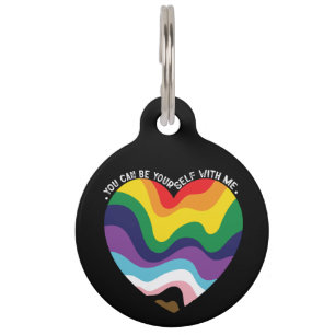 Je kunt jezelf zijn bij mij LGBT Transgender Homo  Huisdierpenning