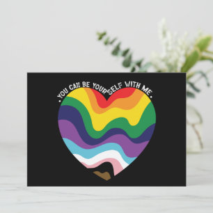 Je kunt jezelf zijn bij mij LGBT Transgender Homo  Kaart