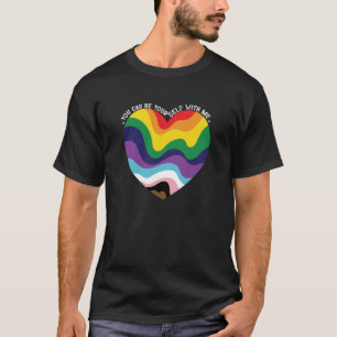 Je kunt jezelf zijn bij mij LGBT Transgender Homo T-shirt