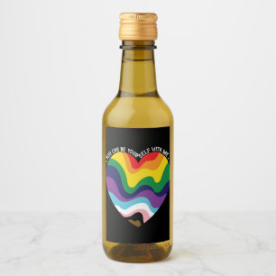 Je kunt jezelf zijn bij mij LGBT Transgender Homo Wijn Etiket