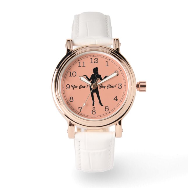 "Je kunt klasse niet kopen!" Horloge (Voorkant)
