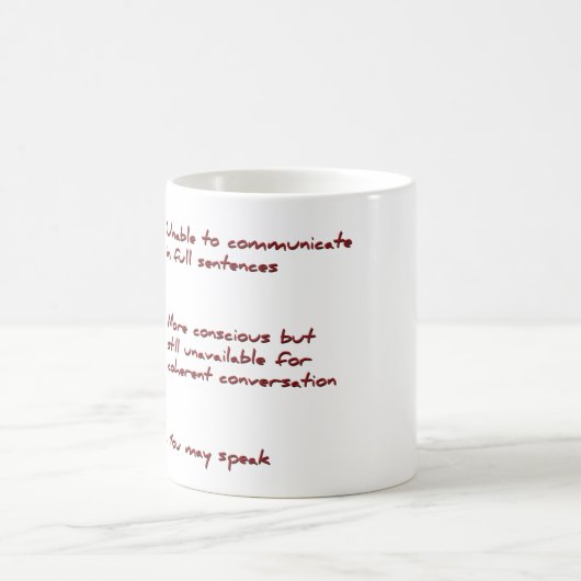 Je kunt koffie Mok spreken (Center)