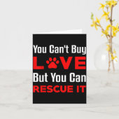 Je kunt liefde niet kopen, maar je kunt het redden kaart (Gele Bloem)