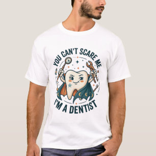 Je kunt me bang maken tandarts tand t-shirt