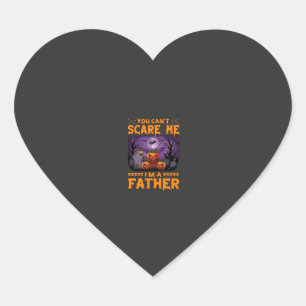 Je kunt me bang maken Vader Halloween Pompoenen Be Hart Sticker
