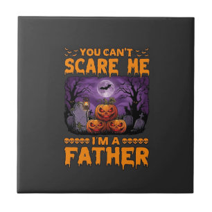 Je kunt me bang maken Vader Halloween Pompoenen Be Tegeltje