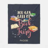 Je kunt me boekenfeiale boekworm noemen fleece deken (Voorkant)