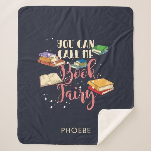 Je kunt me boekenfeiale boekworm noemen sherpa deken (Voorkant)