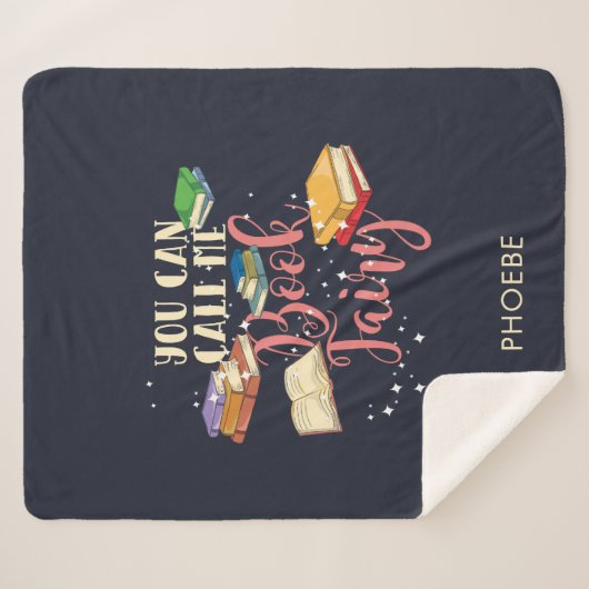 Je kunt me boekenfeiale boekworm noemen sherpa deken (Voorkant (horizontaal))