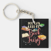 Je kunt me boekenfeie nerd noemen sleutelhanger (voorkant)