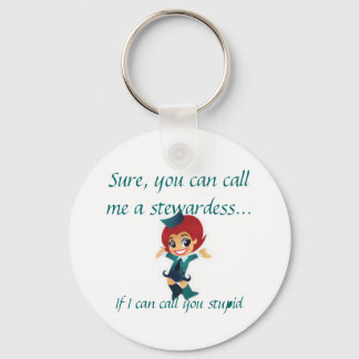 Je kunt me een stewardess noemen... sleutelhanger