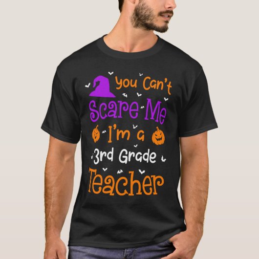 Je kunt me geen 3e-graad leraar Halloween geven T-shirt (Voorkant)