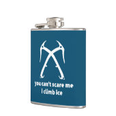 Je kunt me niet bang maken als ik ijs beklimt heupfles (Links)