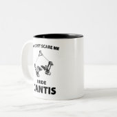 Je kunt me niet bang maken als ik op Cantis rijd Tweekleurige Koffiemok (Voorkant links)