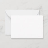 Je kunt me niet bang maken dat ik twee tantes heb notitiekaartje (Achterkant)