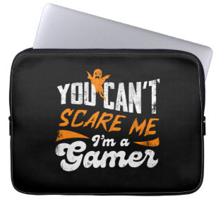 Je kunt me niet bang maken, ik ben een gamer cool  laptop sleeve