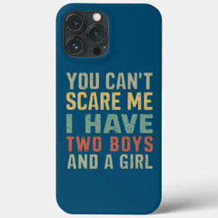 Je kunt me niet bang maken ik heb twee jongens en Case-Mate iPhone case