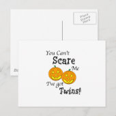 Je kunt me niet bang maken, met pompoenen. briefkaart (Voorkant / Achterkant)