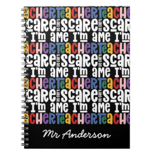 Je kunt me niet bang maken voor de typografie van  notitieboek