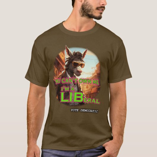 Je kunt me niet bezitten, ik ben liberaal t-shirt (Voorkant)